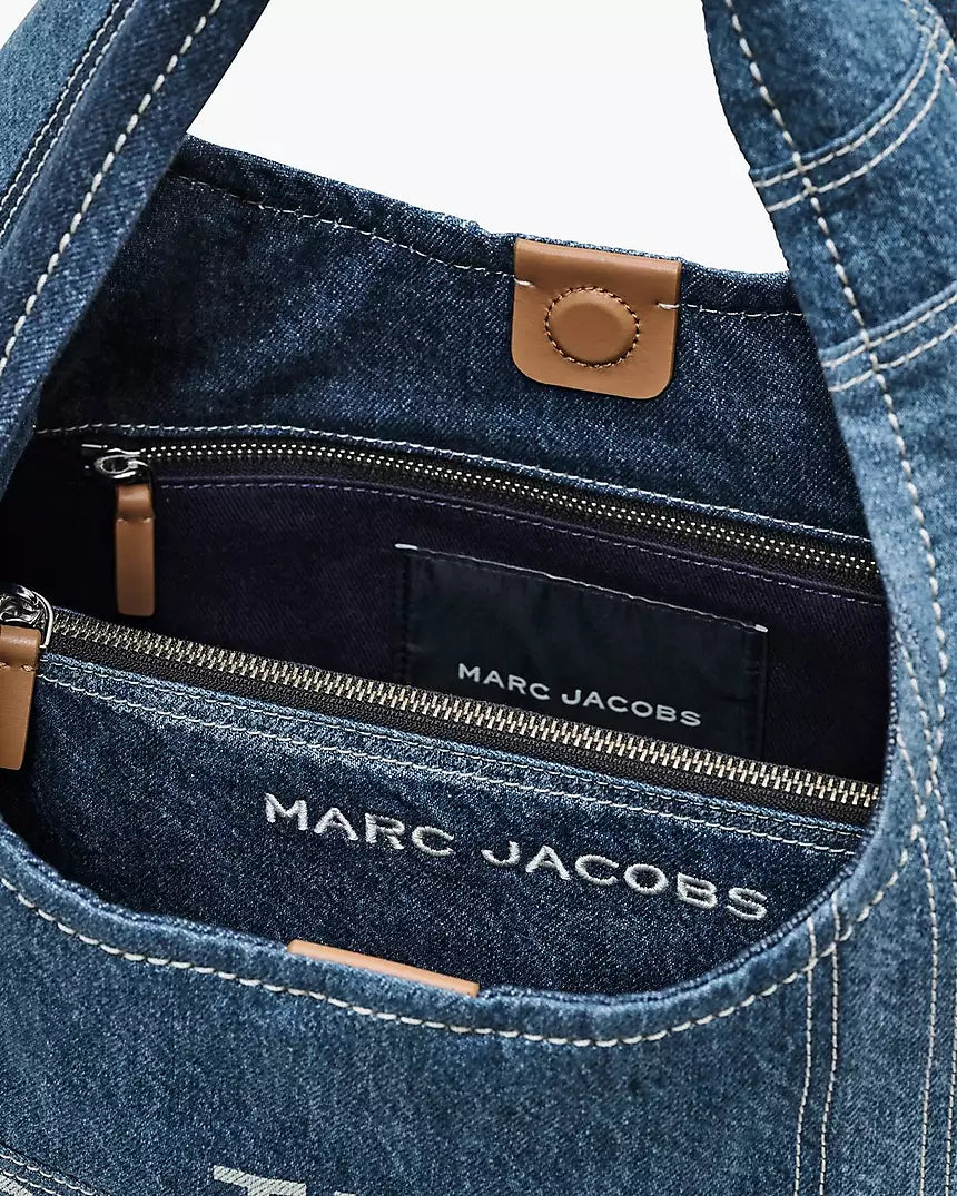 THE PATCHWORK DENIM SACK BAG