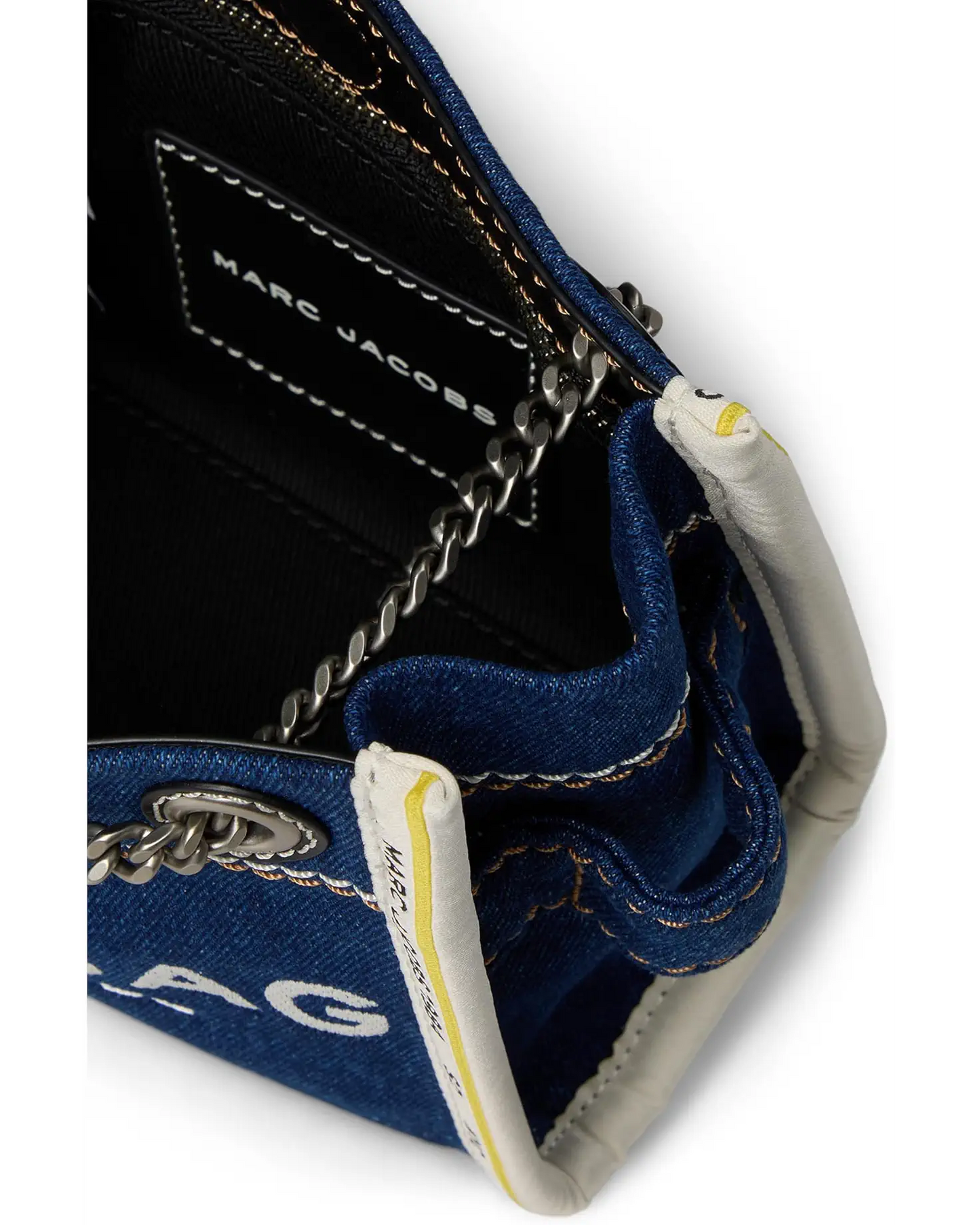 The Denim Chain Crossbody Tote Bag